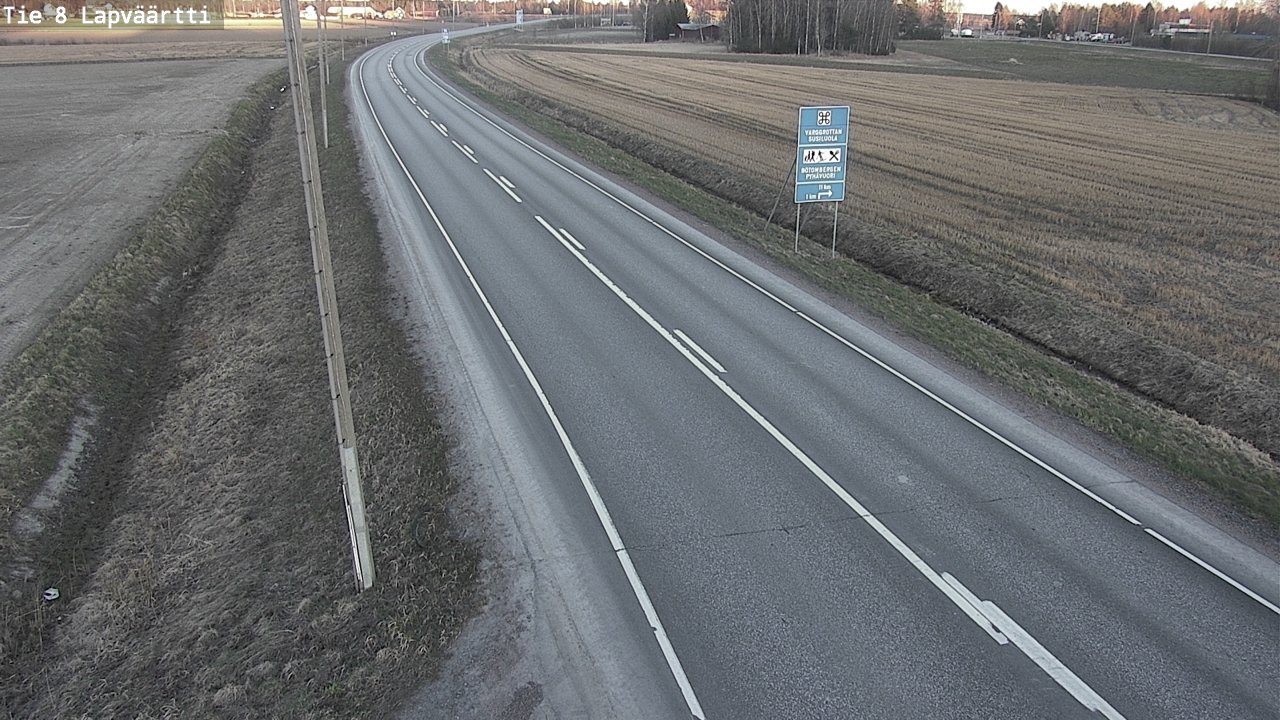 Weather Camera Image Väg 8 Kristinestad, Lappfjärd, Kristiinankaupunki, Pohjanmaa