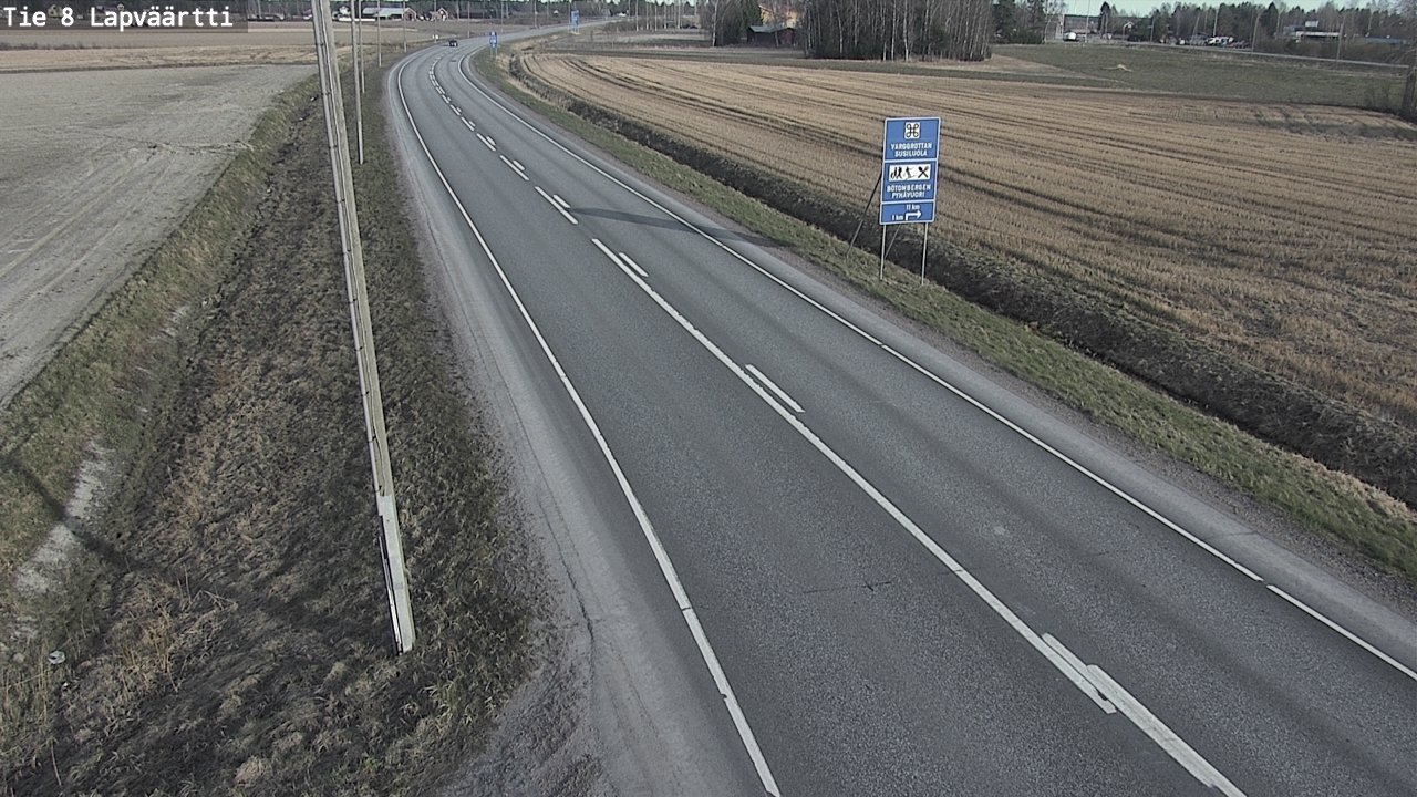 Weather Camera Image Väg 8 Kristinestad, Lappfjärd, Kristiinankaupunki, Pohjanmaa