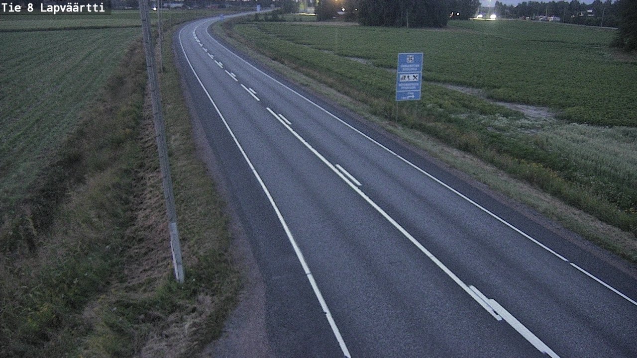 Weather Camera Image Road 8 Kristiinankaupunki, Lapväärtti, Kristiinankaupunki, Pohjanmaa
