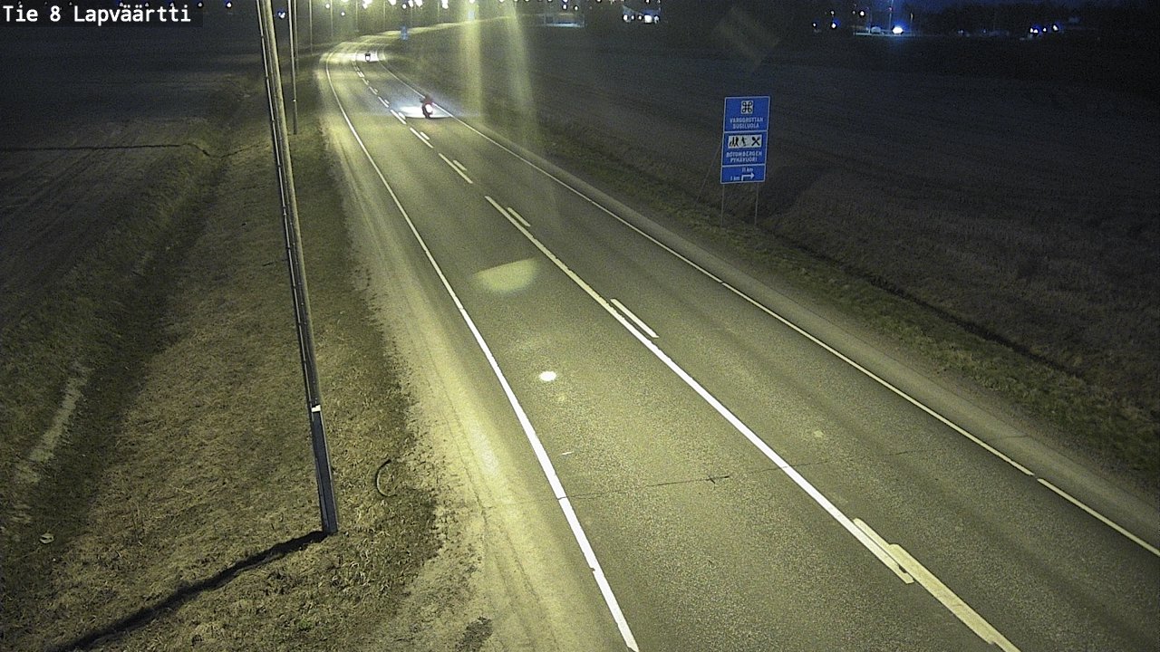 Weather Camera Image Väg 8 Kristinestad, Lappfjärd, Kristiinankaupunki, Pohjanmaa