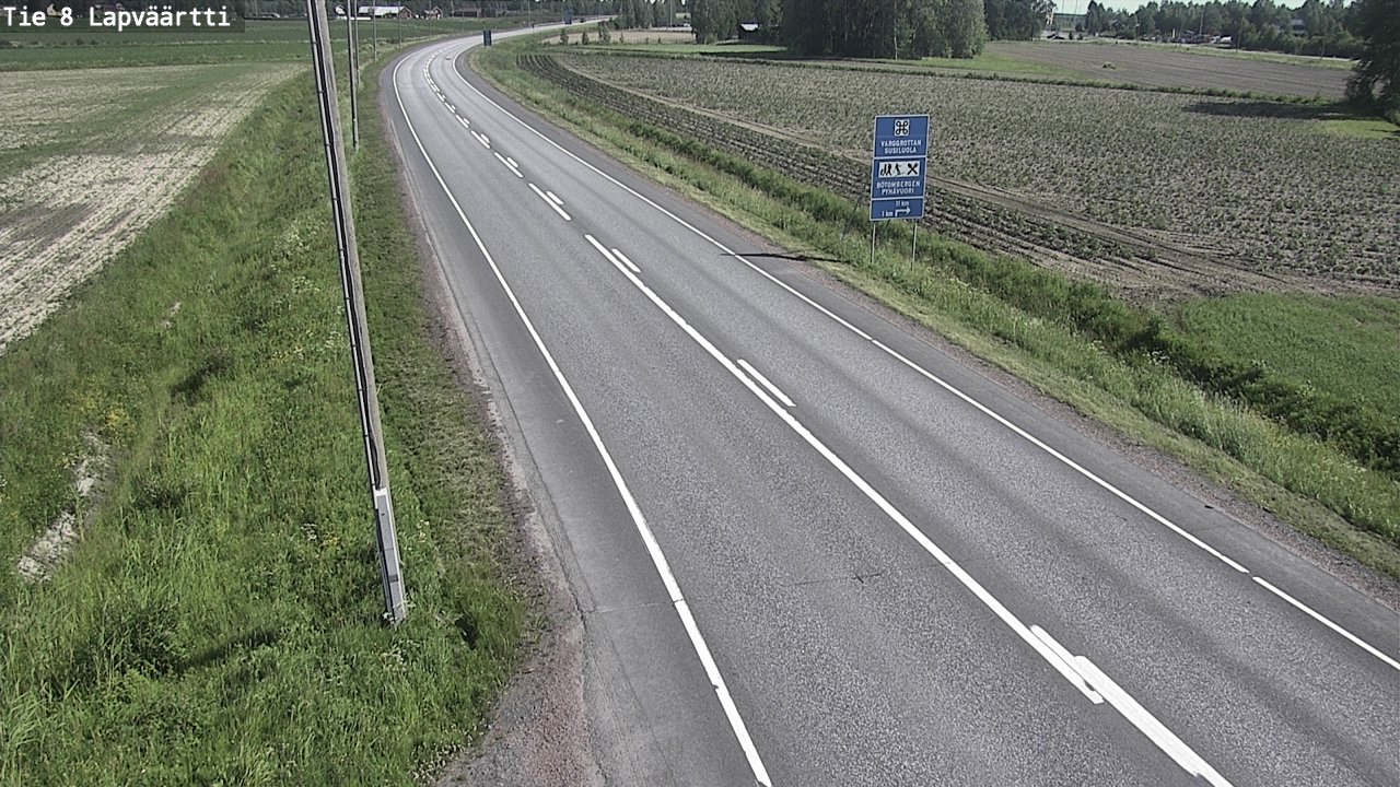 Weather Camera Image Road 8 Kristiinankaupunki, Lapväärtti, Kristiinankaupunki, Pohjanmaa