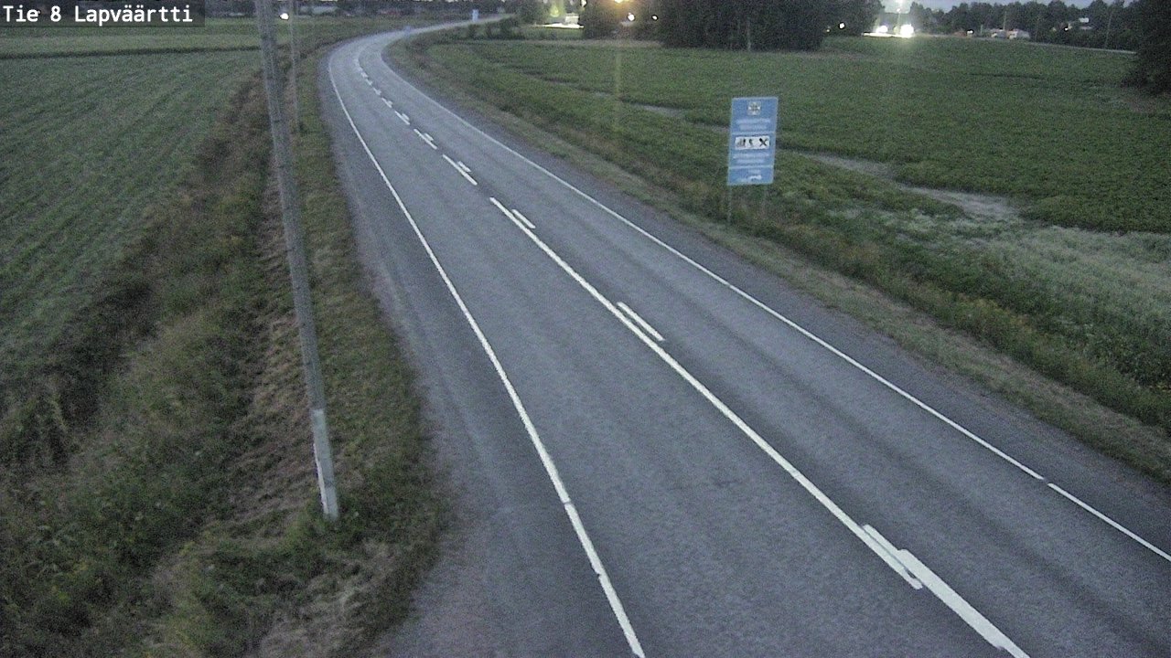 Weather Camera Image Road 8 Kristiinankaupunki, Lapväärtti, Kristiinankaupunki, Pohjanmaa