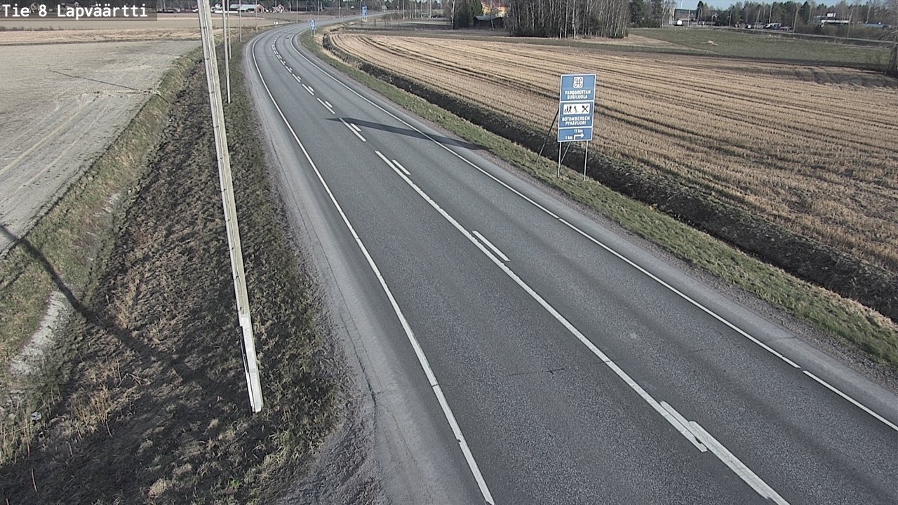 Weather Camera Image Väg 8 Kristinestad, Lappfjärd, Kristiinankaupunki, Pohjanmaa