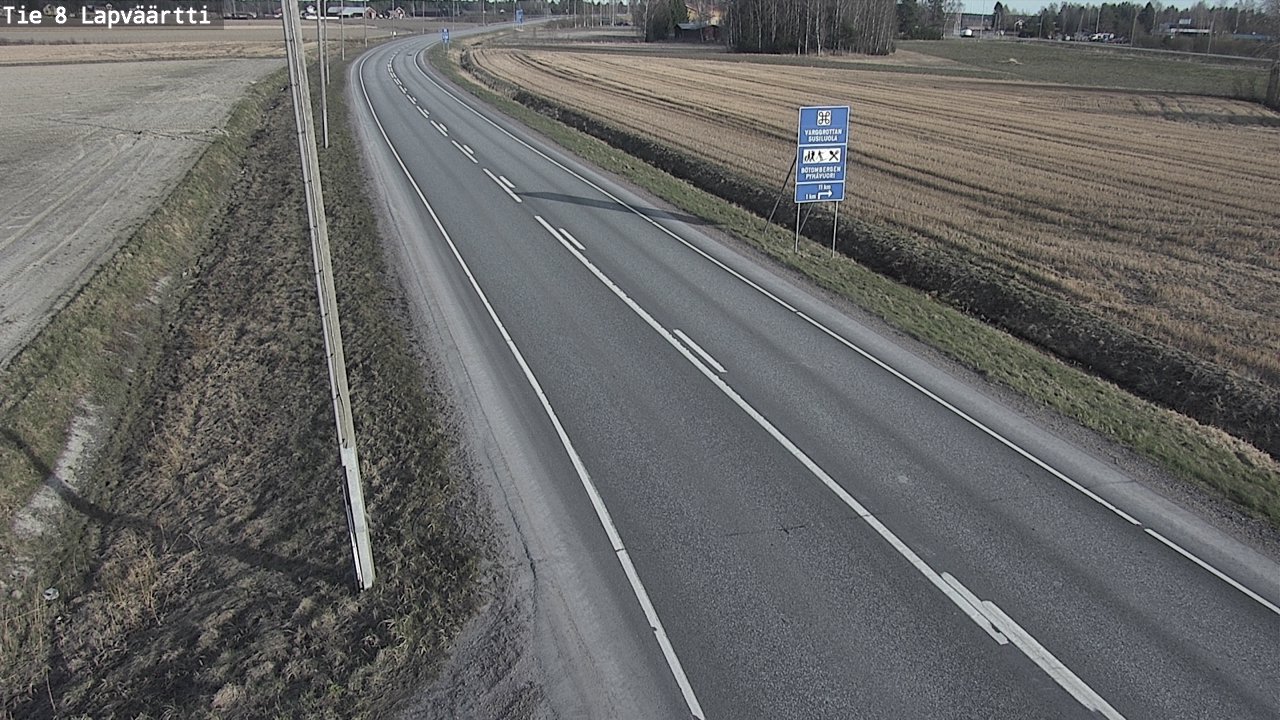 Weather Camera Image Väg 8 Kristinestad, Lappfjärd, Kristiinankaupunki, Pohjanmaa
