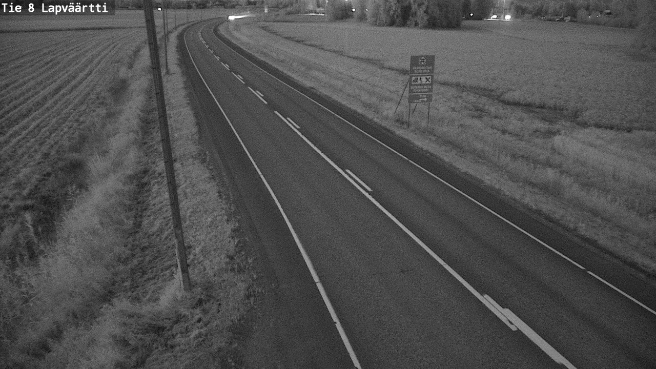 Weather Camera Image Road 8 Kristiinankaupunki, Lapväärtti, Kristiinankaupunki, Pohjanmaa