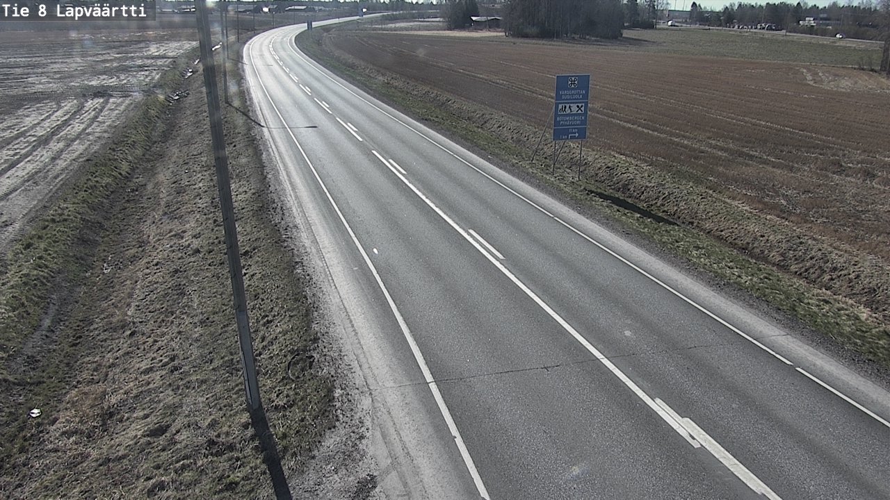 Weather Camera Image Väg 8 Kristinestad, Lappfjärd, Kristiinankaupunki, Pohjanmaa
