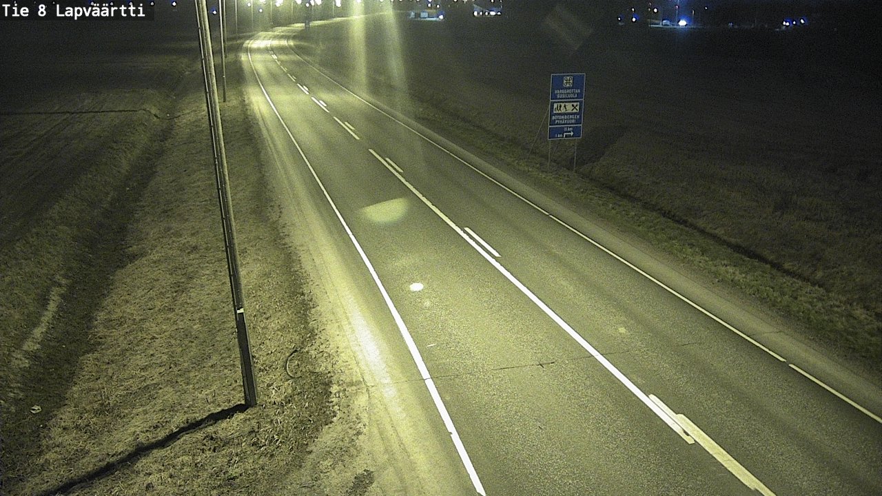 Weather Camera Image Väg 8 Kristinestad, Lappfjärd, Kristiinankaupunki, Pohjanmaa