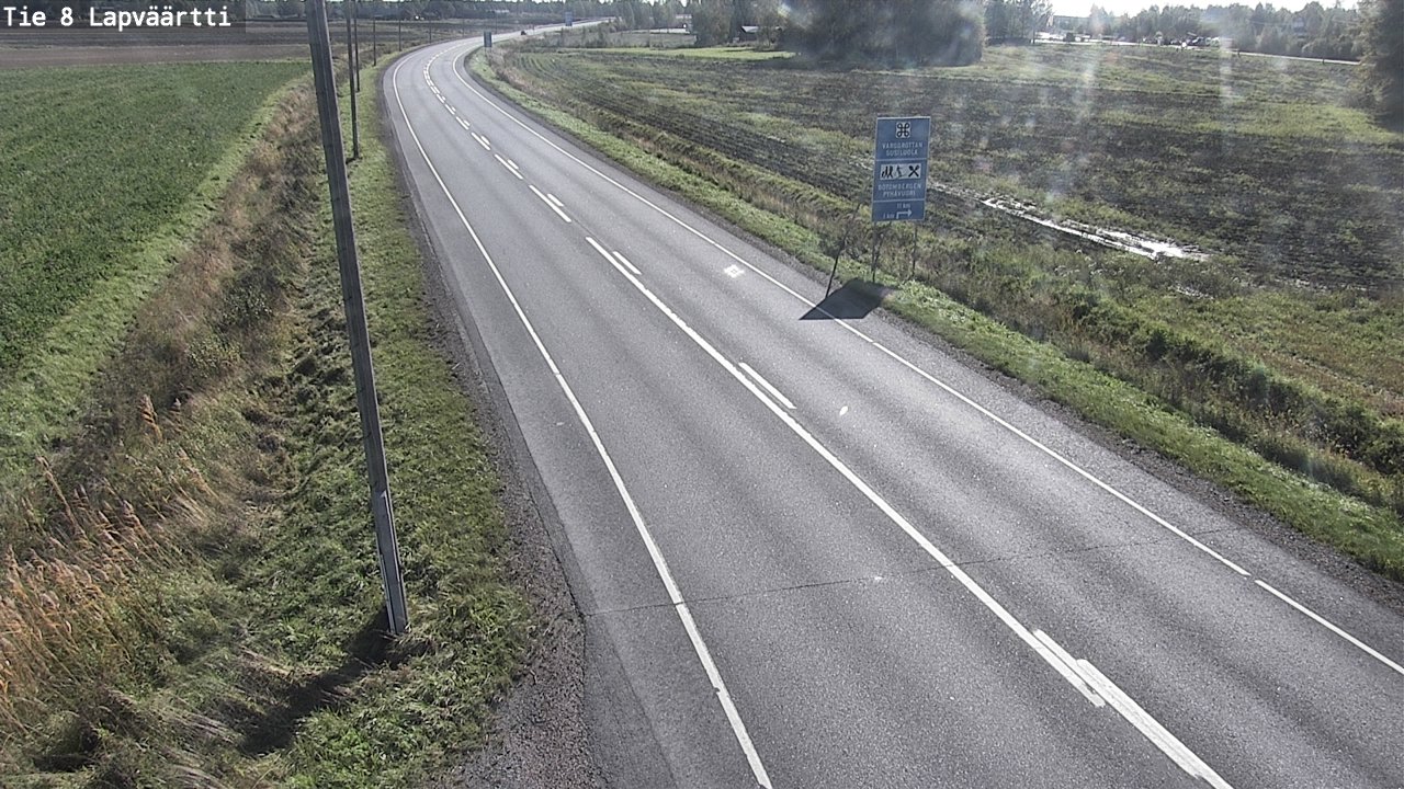 Weather Camera Image Road 8 Kristiinankaupunki, Lapväärtti, Kristiinankaupunki, Pohjanmaa
