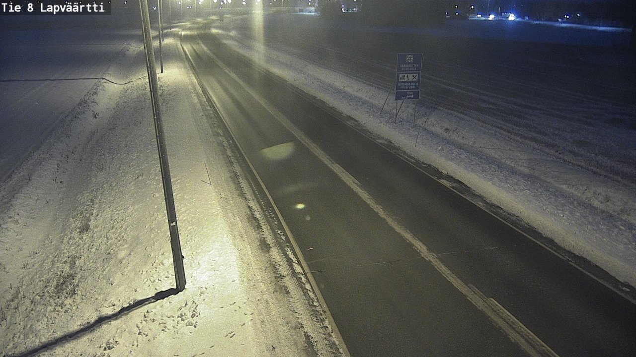 Weather Camera Image Road 8 Kristiinankaupunki, Lapväärtti, Kristiinankaupunki, Pohjanmaa