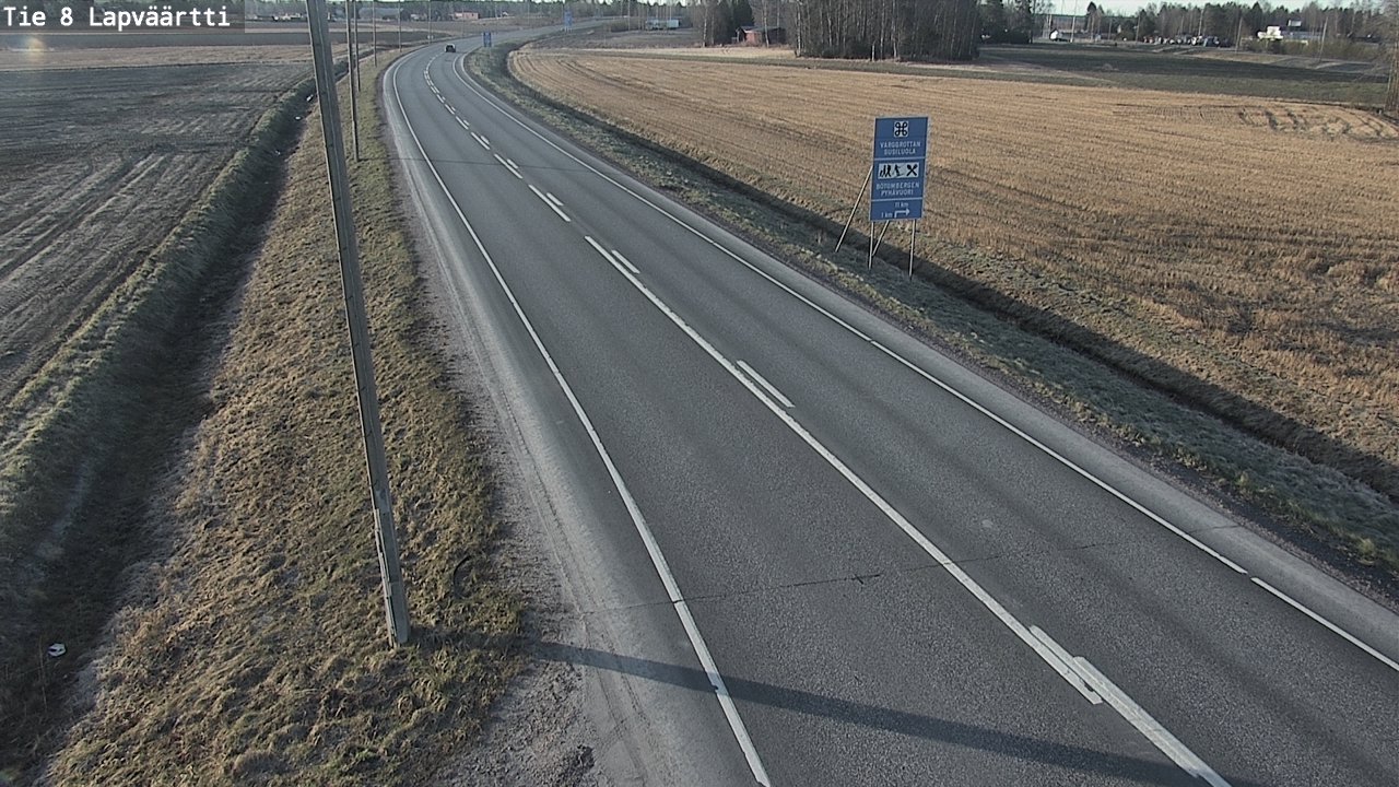 Weather Camera Image Väg 8 Kristinestad, Lappfjärd, Kristiinankaupunki, Pohjanmaa