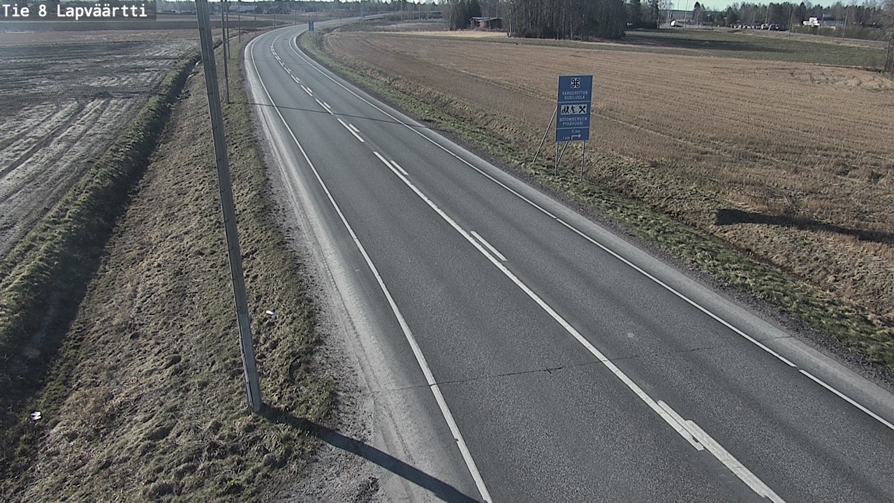 Weather Camera Image Väg 8 Kristinestad, Lappfjärd, Kristiinankaupunki, Pohjanmaa