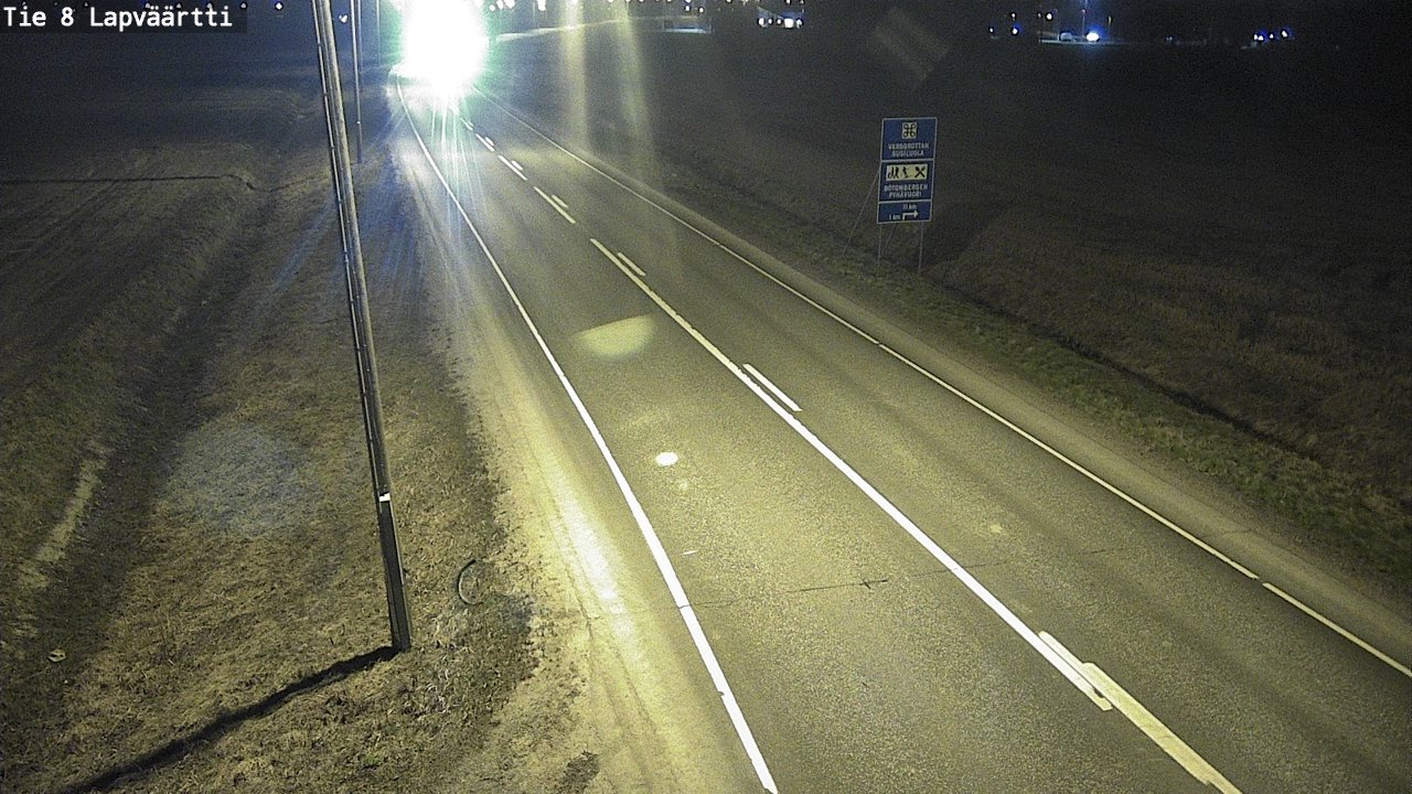 Weather Camera Image Road 8 Kristiinankaupunki, Lapväärtti, Kristiinankaupunki, Pohjanmaa