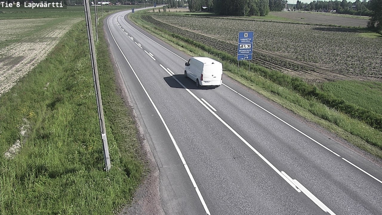 Weather Camera Image Road 8 Kristiinankaupunki, Lapväärtti, Kristiinankaupunki, Pohjanmaa