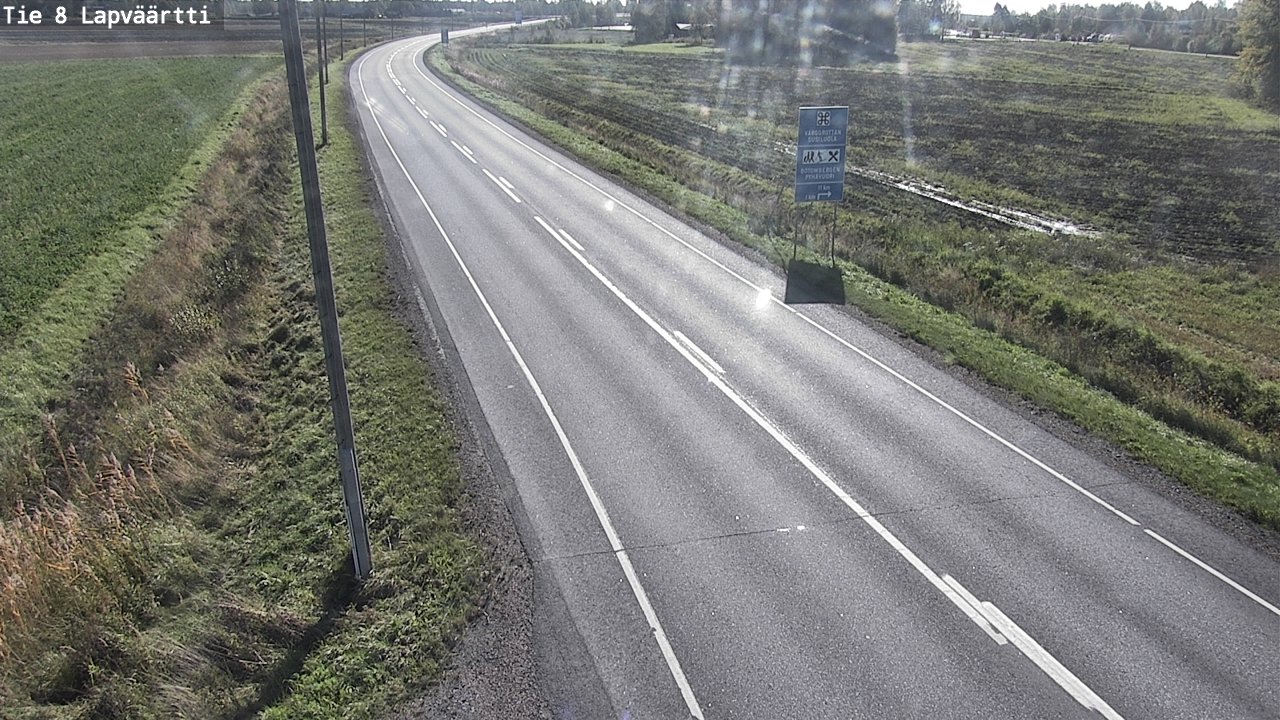 Weather Camera Image Road 8 Kristiinankaupunki, Lapväärtti, Kristiinankaupunki, Pohjanmaa