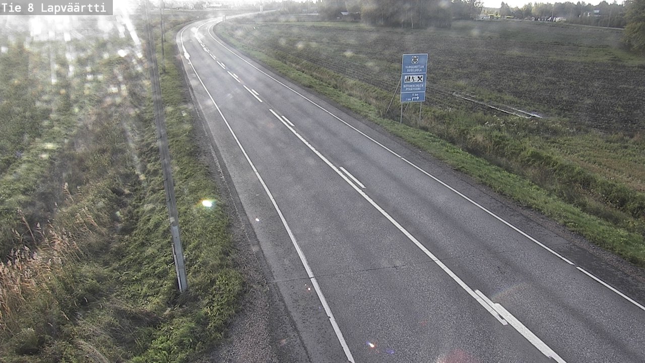 Weather Camera Image Road 8 Kristiinankaupunki, Lapväärtti, Kristiinankaupunki, Pohjanmaa