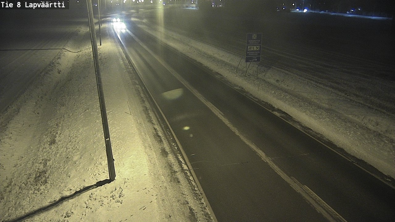 Weather Camera Image Road 8 Kristiinankaupunki, Lapväärtti, Kristiinankaupunki, Pohjanmaa