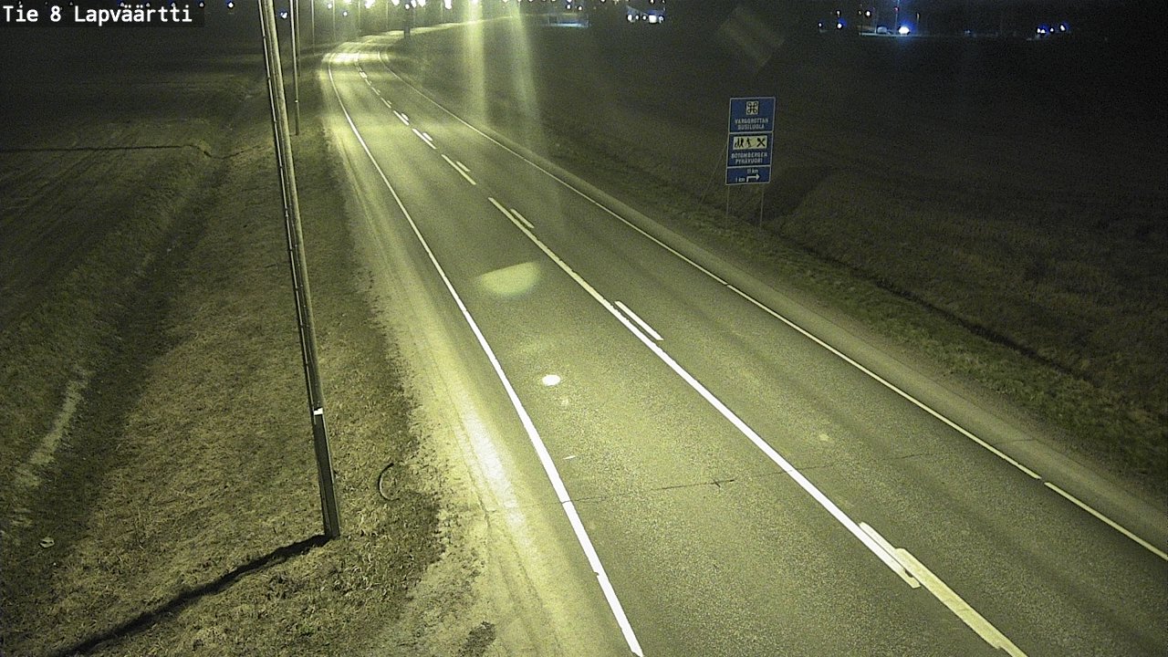 Weather Camera Image Väg 8 Kristinestad, Lappfjärd, Kristiinankaupunki, Pohjanmaa