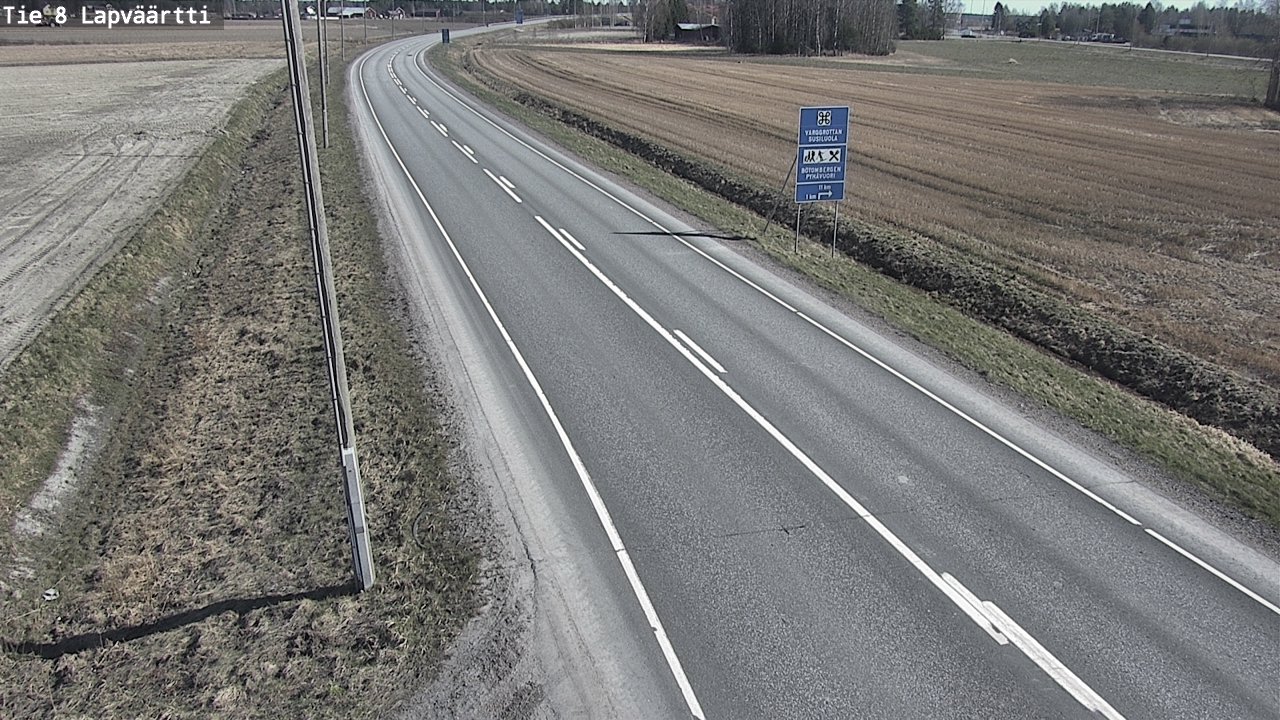 Weather Camera Image Väg 8 Kristinestad, Lappfjärd, Kristiinankaupunki, Pohjanmaa