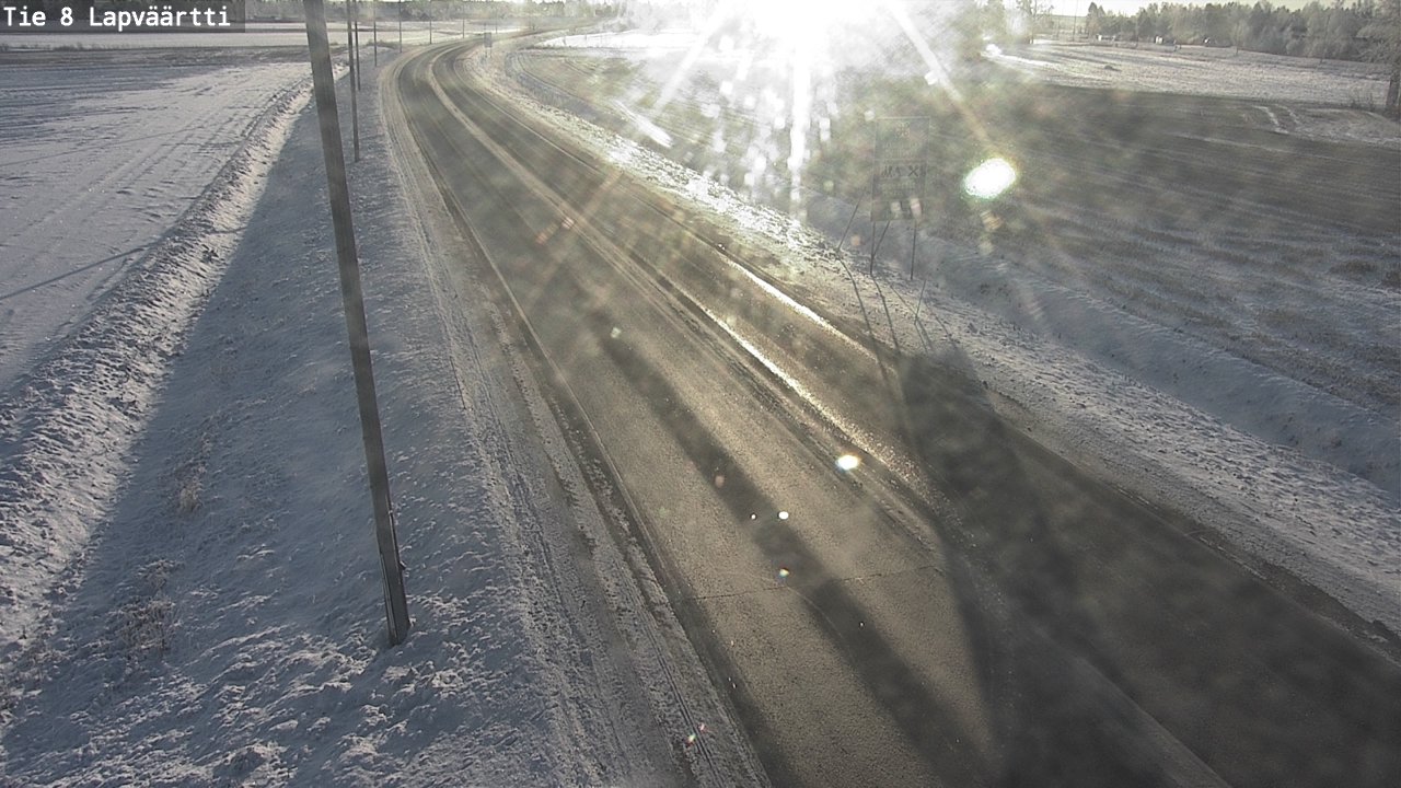 Weather Camera Image Road 8 Kristiinankaupunki, Lapväärtti, Kristiinankaupunki, Pohjanmaa