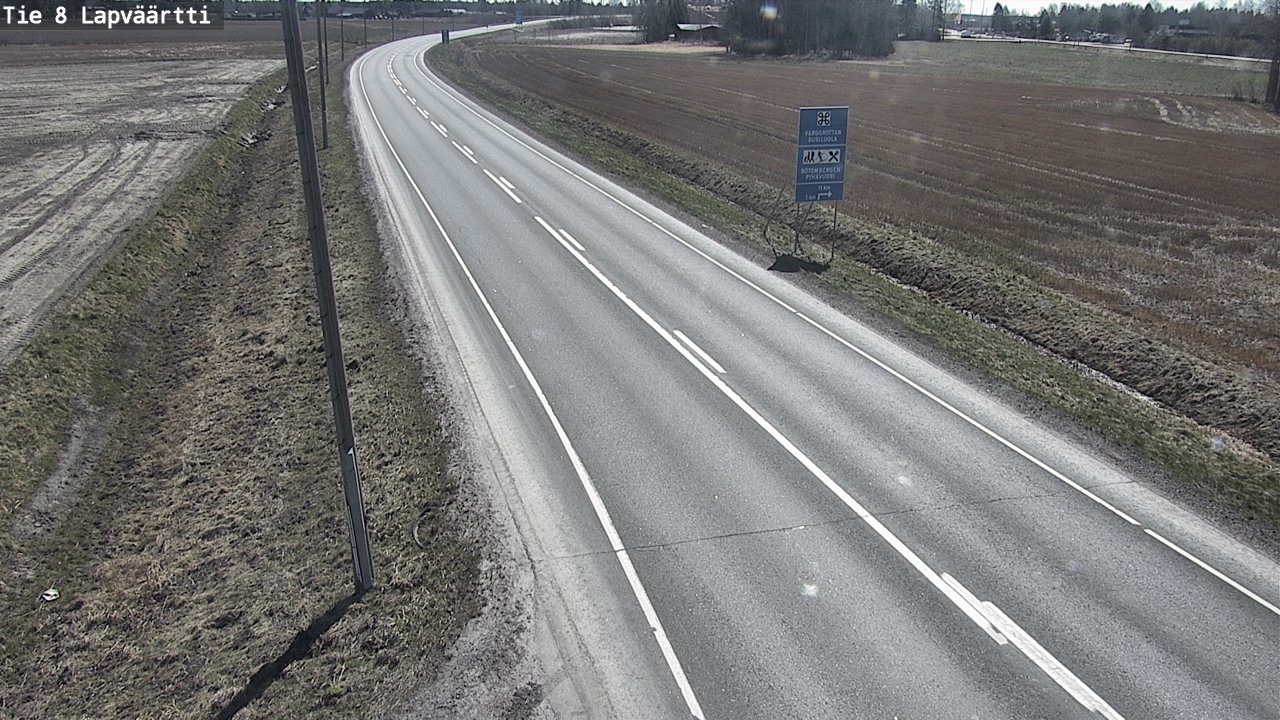 Weather Camera Image Väg 8 Kristinestad, Lappfjärd, Kristiinankaupunki, Pohjanmaa