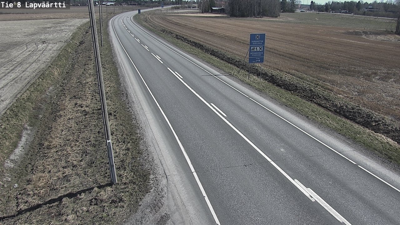 Weather Camera Image Väg 8 Kristinestad, Lappfjärd, Kristiinankaupunki, Pohjanmaa