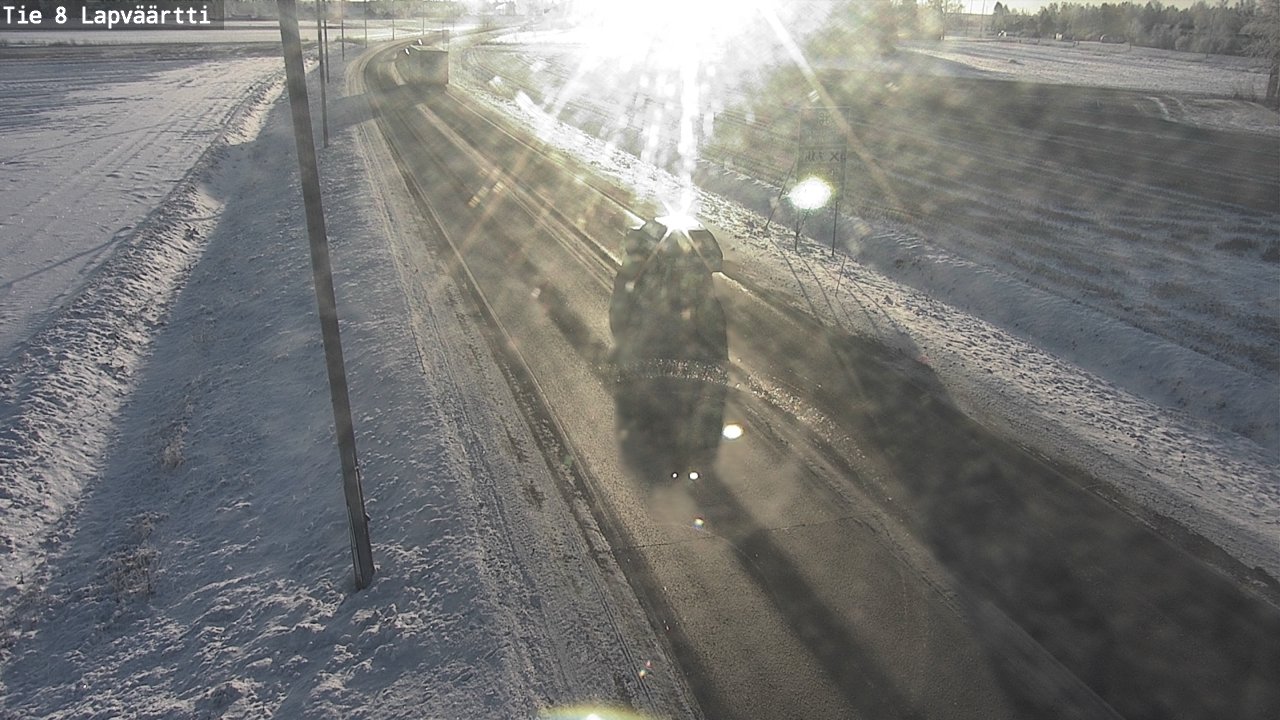 Weather Camera Image Road 8 Kristiinankaupunki, Lapväärtti, Kristiinankaupunki, Pohjanmaa