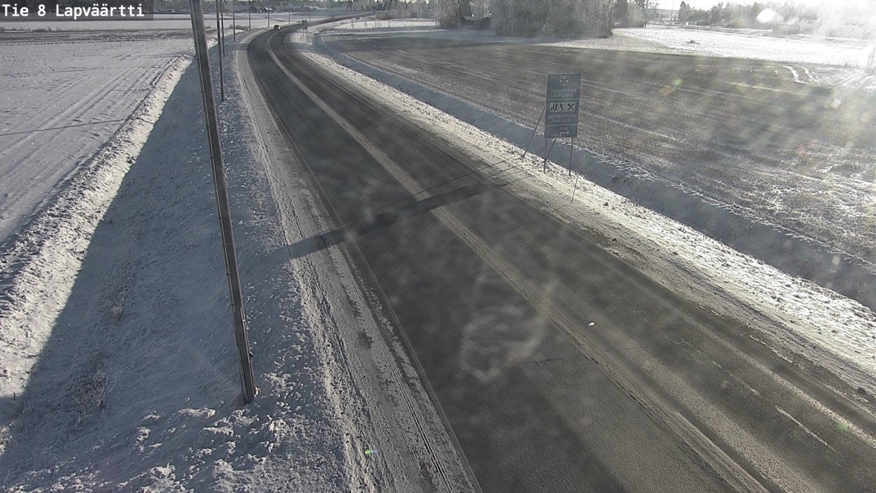 Weather Camera Image Road 8 Kristiinankaupunki, Lapväärtti, Kristiinankaupunki, Pohjanmaa