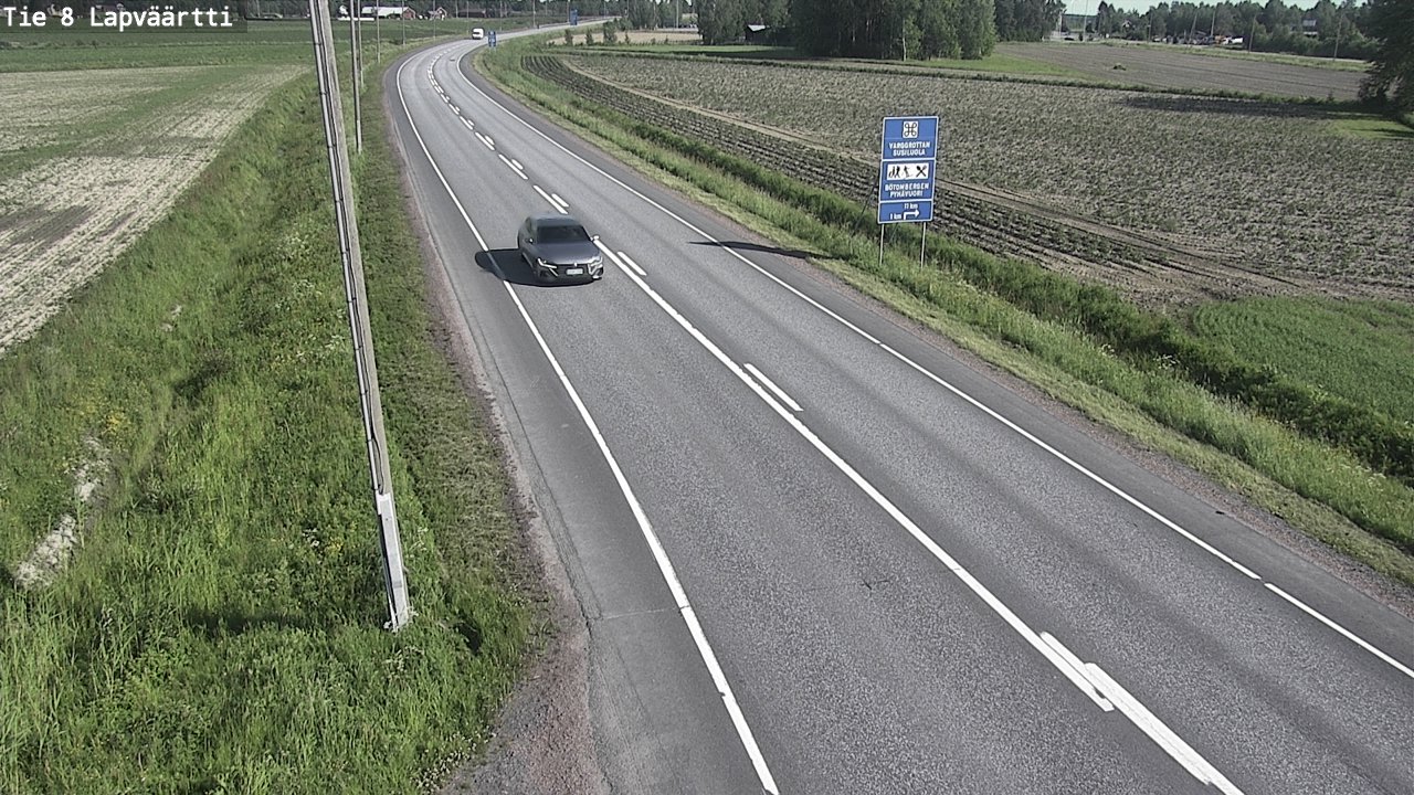 Weather Camera Image Road 8 Kristiinankaupunki, Lapväärtti, Kristiinankaupunki, Pohjanmaa