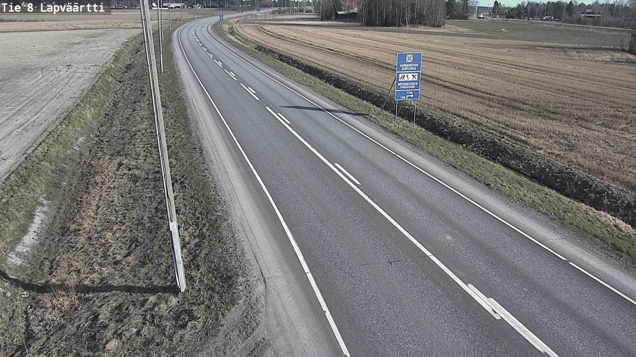 Weather Camera Image Väg 8 Kristinestad, Lappfjärd, Kristiinankaupunki, Pohjanmaa