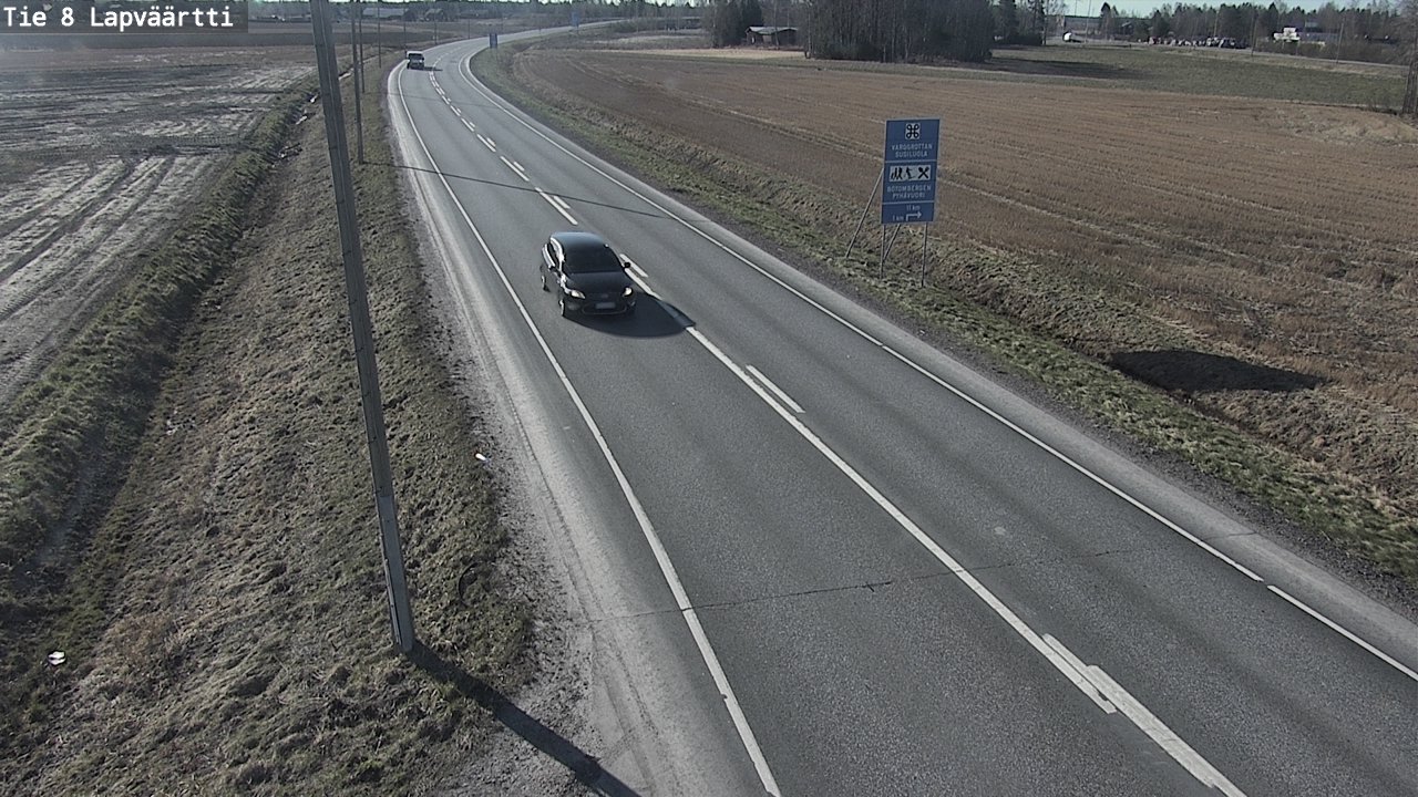 Weather Camera Image Väg 8 Kristinestad, Lappfjärd, Kristiinankaupunki, Pohjanmaa