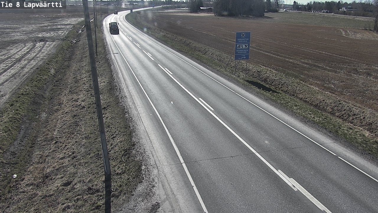 Weather Camera Image Väg 8 Kristinestad, Lappfjärd, Kristiinankaupunki, Pohjanmaa