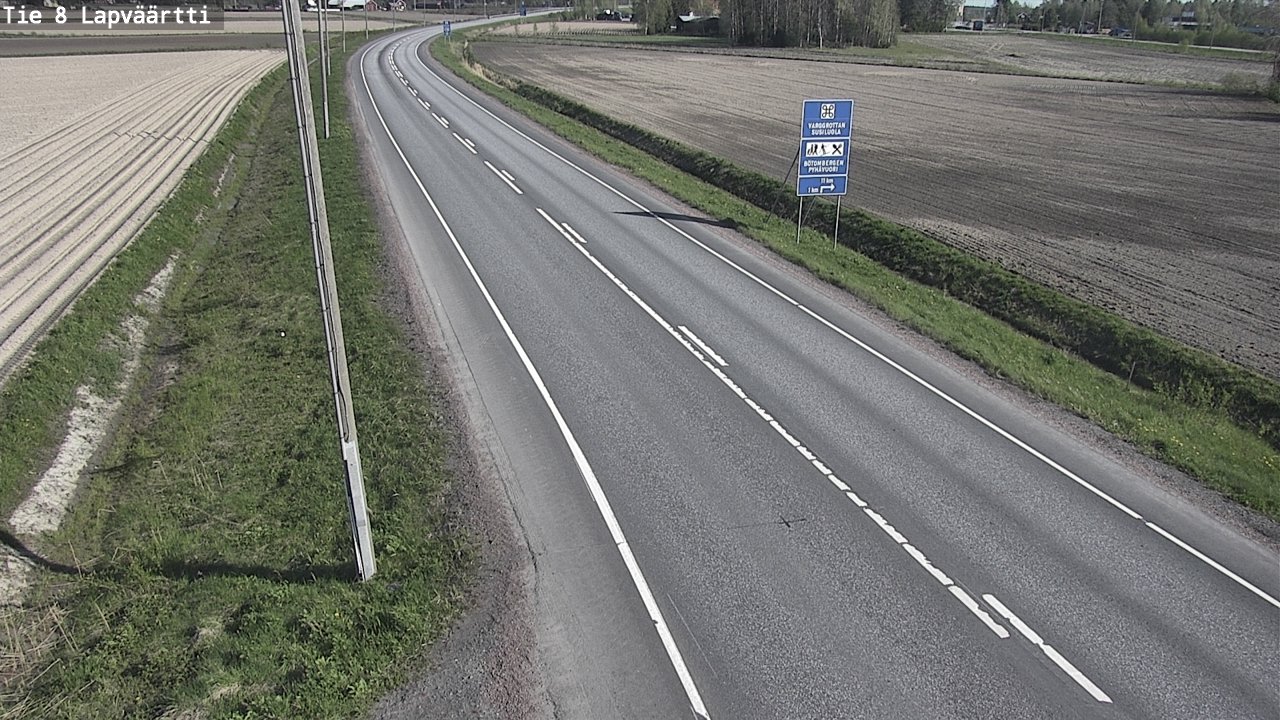 Weather Camera Image Väg 8 Kristinestad, Lappfjärd, Kristiinankaupunki, Pohjanmaa