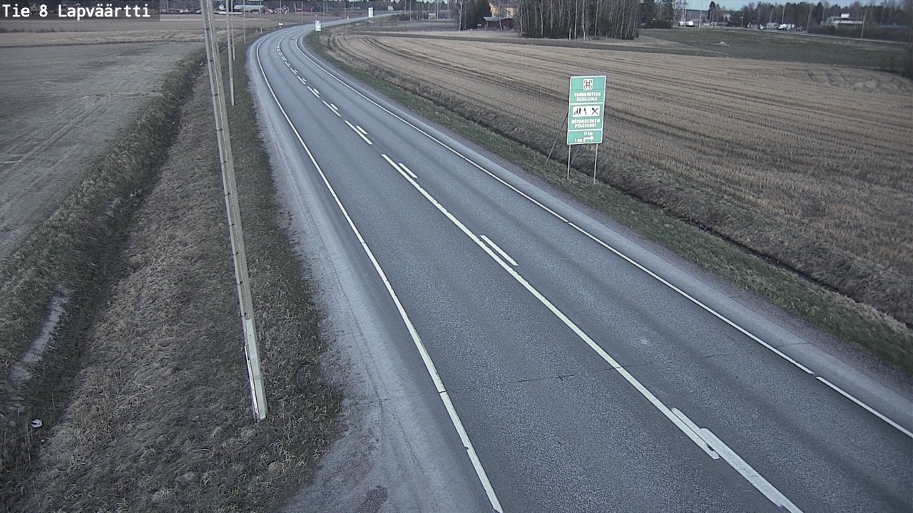Weather Camera Image Väg 8 Kristinestad, Lappfjärd, Kristiinankaupunki, Pohjanmaa