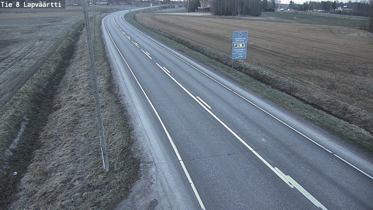 Kelikamerat Kuva Tie 8Kristiinankaupunki,  Lapväärtti, Kristiinankaupunki, Pohjanmaa