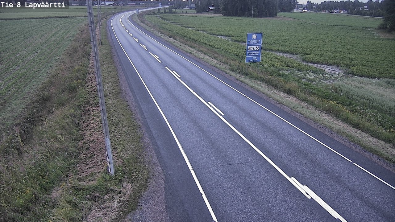 Weather Camera Image Väg 8 Kristinestad, Lappfjärd, Kristiinankaupunki, Pohjanmaa
