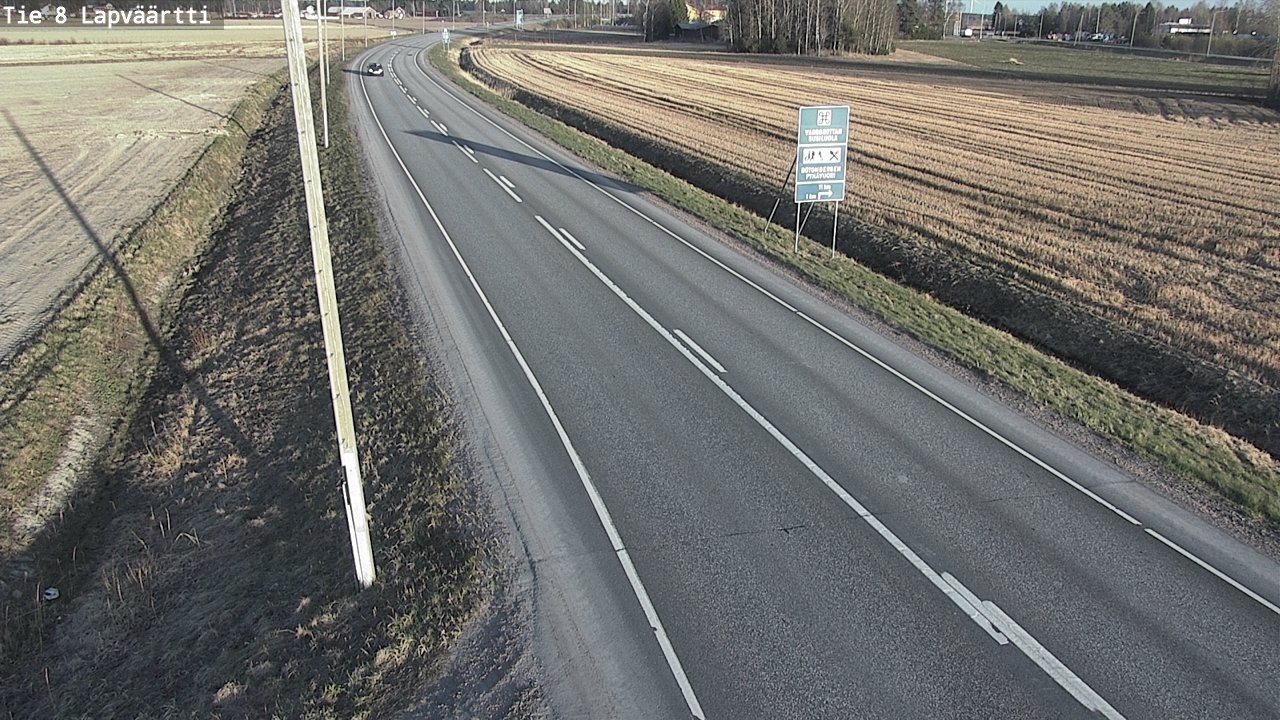 Weather Camera Image Väg 8 Kristinestad, Lappfjärd, Kristiinankaupunki, Pohjanmaa