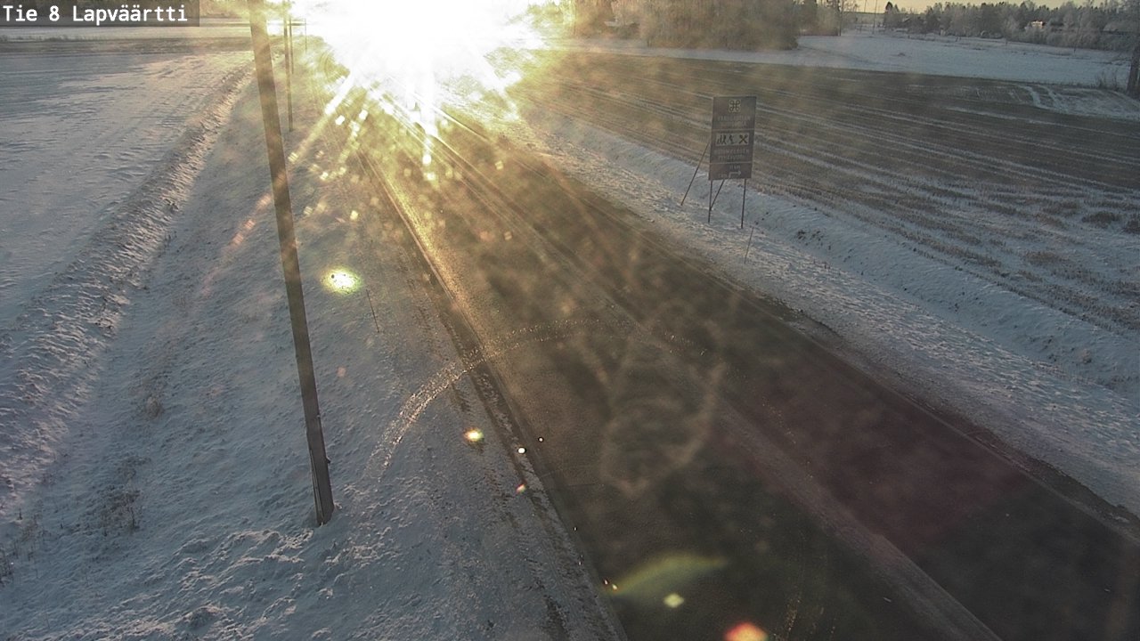 Weather Camera Image Road 8 Kristiinankaupunki, Lapväärtti, Kristiinankaupunki, Pohjanmaa