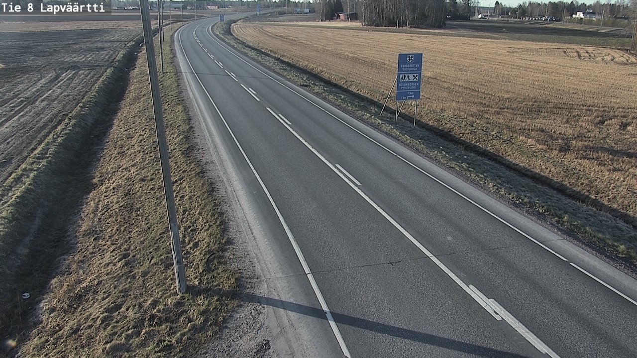 Weather Camera Image Väg 8 Kristinestad, Lappfjärd, Kristiinankaupunki, Pohjanmaa