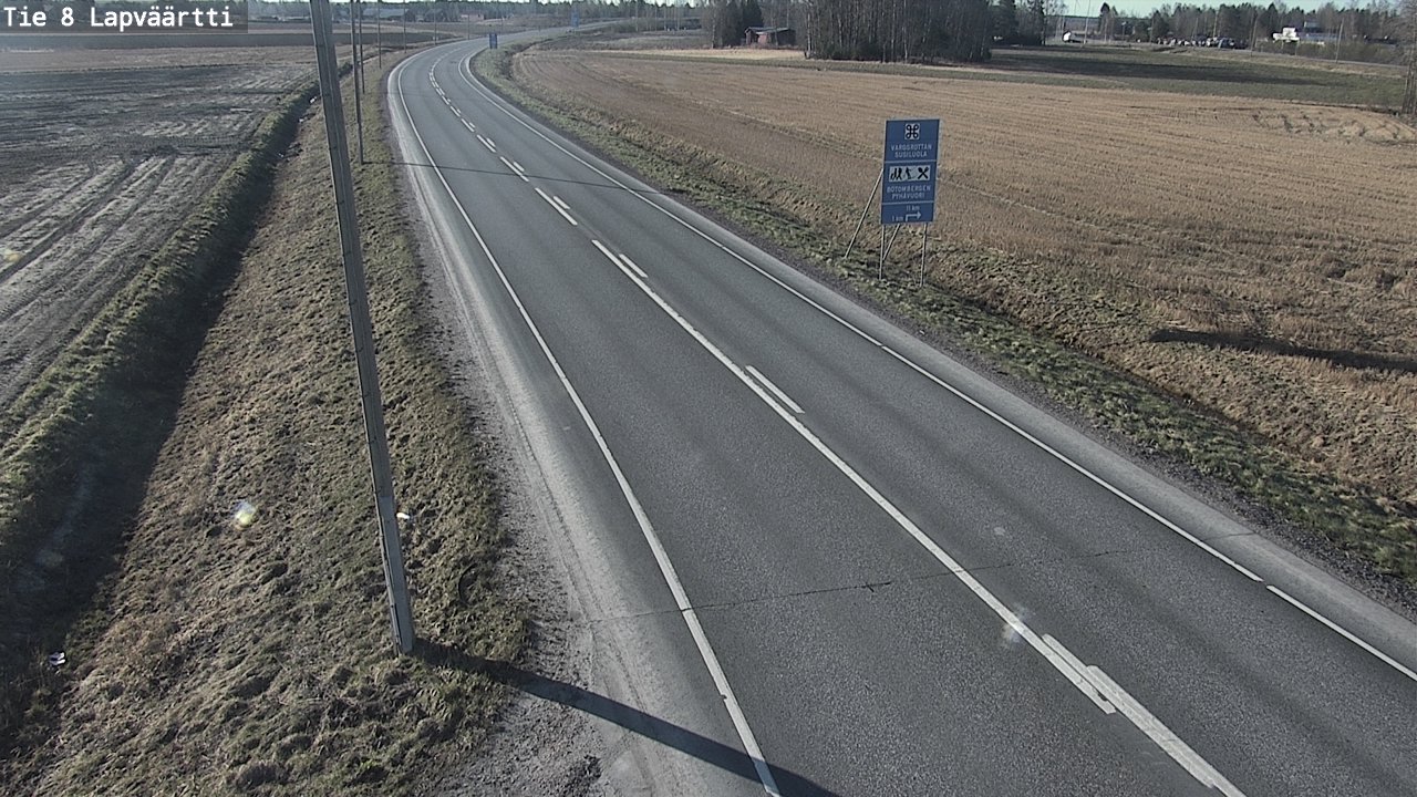 Weather Camera Image Väg 8 Kristinestad, Lappfjärd, Kristiinankaupunki, Pohjanmaa