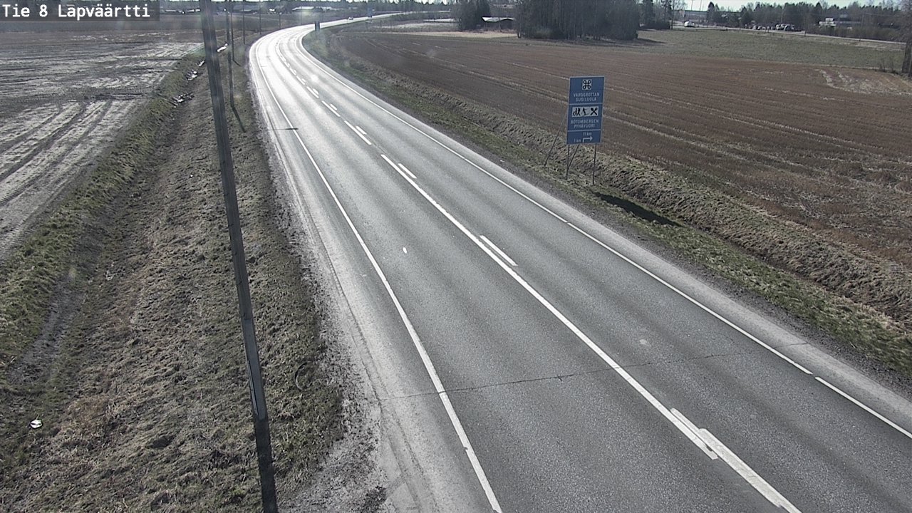 Weather Camera Image Väg 8 Kristinestad, Lappfjärd, Kristiinankaupunki, Pohjanmaa