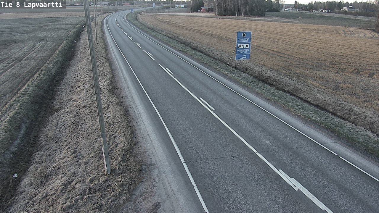 Weather Camera Image Väg 8 Kristinestad, Lappfjärd, Kristiinankaupunki, Pohjanmaa