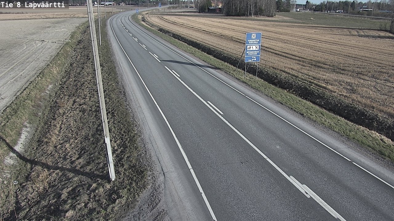 Weather Camera Image Väg 8 Kristinestad, Lappfjärd, Kristiinankaupunki, Pohjanmaa