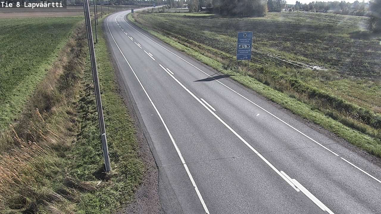 Weather Camera Image Road 8 Kristiinankaupunki, Lapväärtti, Kristiinankaupunki, Pohjanmaa