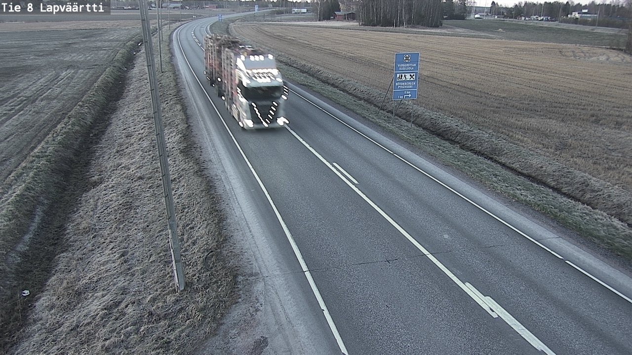Weather Camera Image Väg 8 Kristinestad, Lappfjärd, Kristiinankaupunki, Pohjanmaa