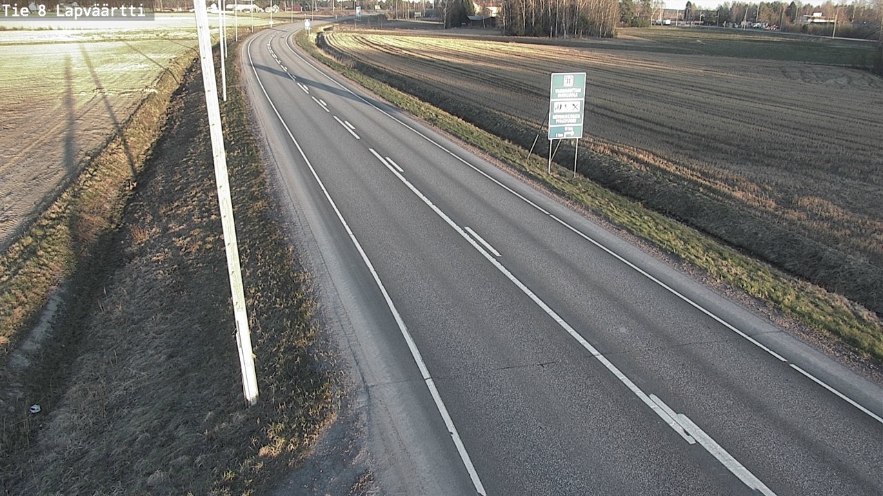 Weather Camera Image Väg 8 Kristinestad, Lappfjärd, Kristiinankaupunki, Pohjanmaa