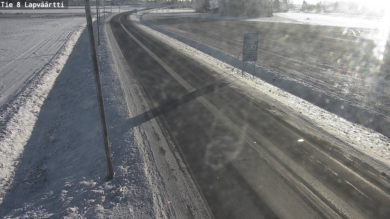 Weather Camera Image Road 8 Kristiinankaupunki, Lapväärtti, Kristiinankaupunki, Pohjanmaa