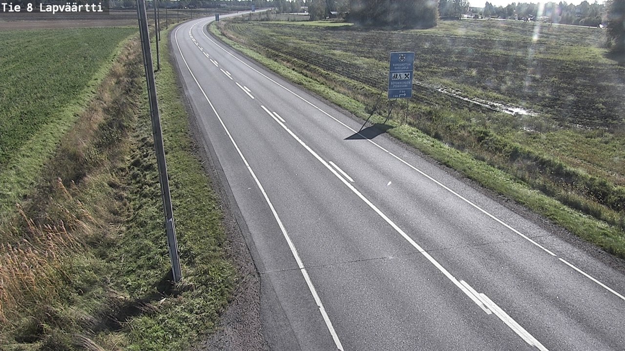 Weather Camera Image Road 8 Kristiinankaupunki, Lapväärtti, Kristiinankaupunki, Pohjanmaa