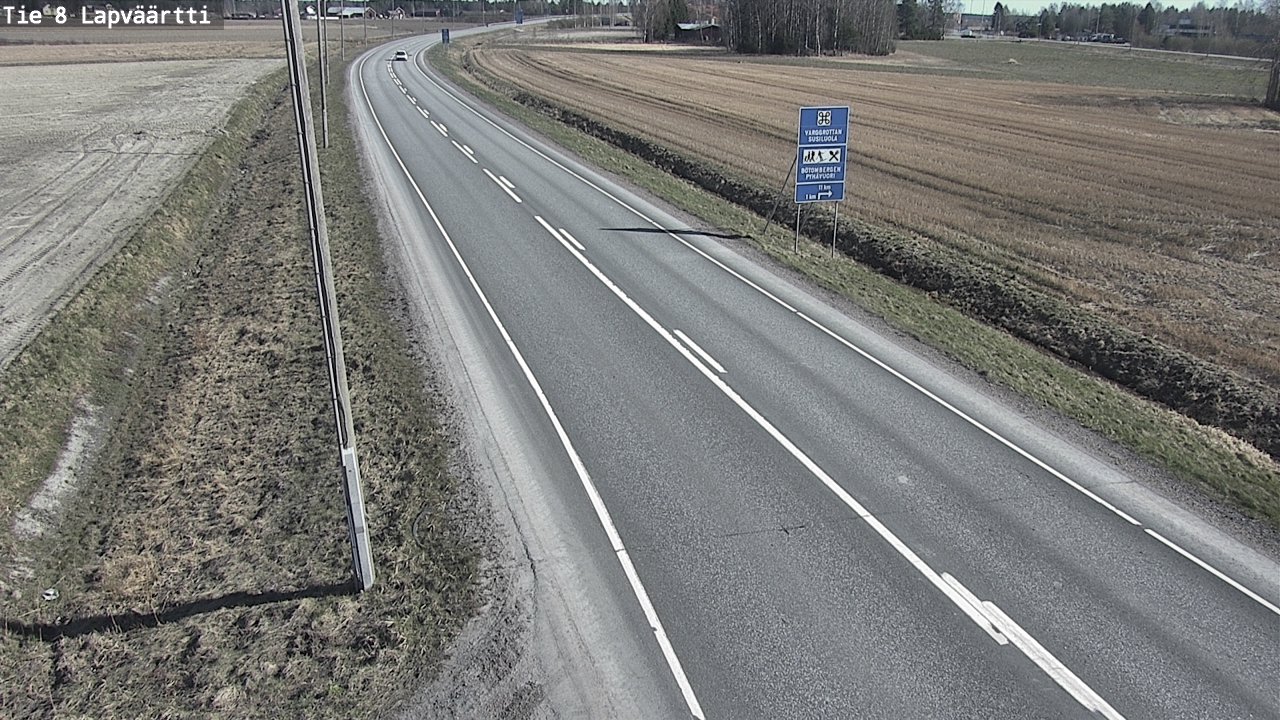 Weather Camera Image Väg 8 Kristinestad, Lappfjärd, Kristiinankaupunki, Pohjanmaa