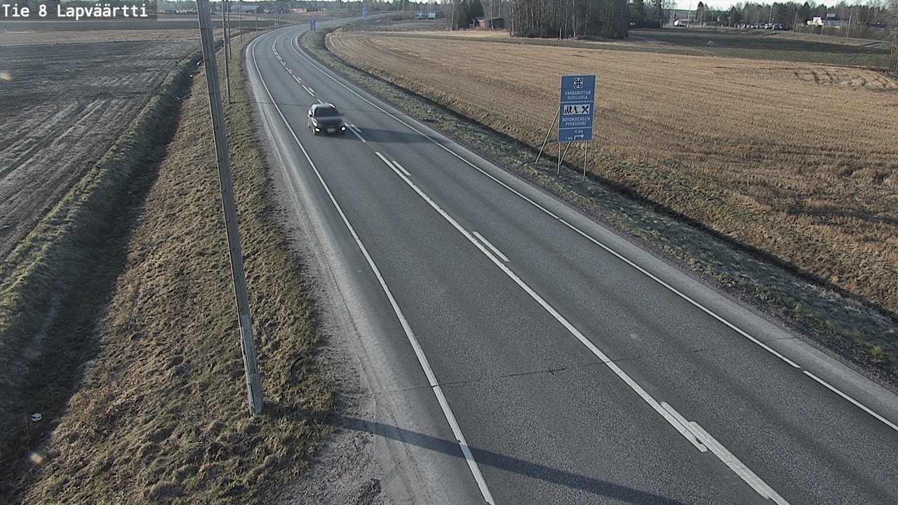 Weather Camera Image Väg 8 Kristinestad, Lappfjärd, Kristiinankaupunki, Pohjanmaa