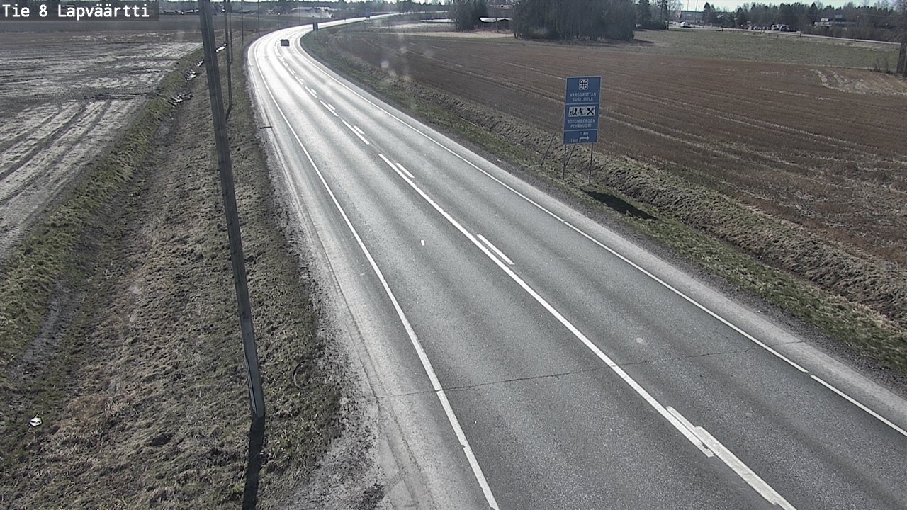 Weather Camera Image Väg 8 Kristinestad, Lappfjärd, Kristiinankaupunki, Pohjanmaa